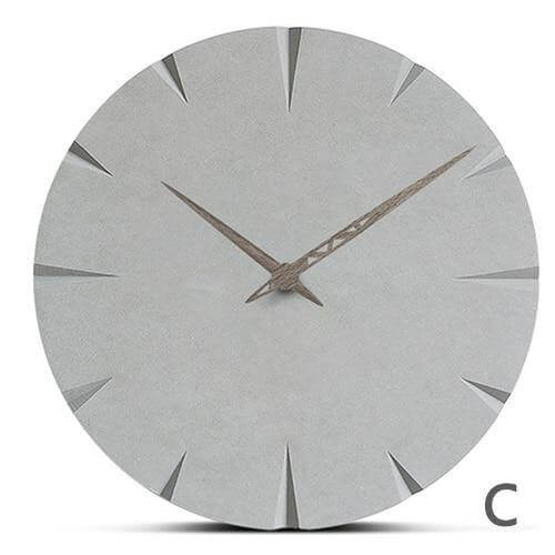 Novel Grey Life Wooden Wall Clock