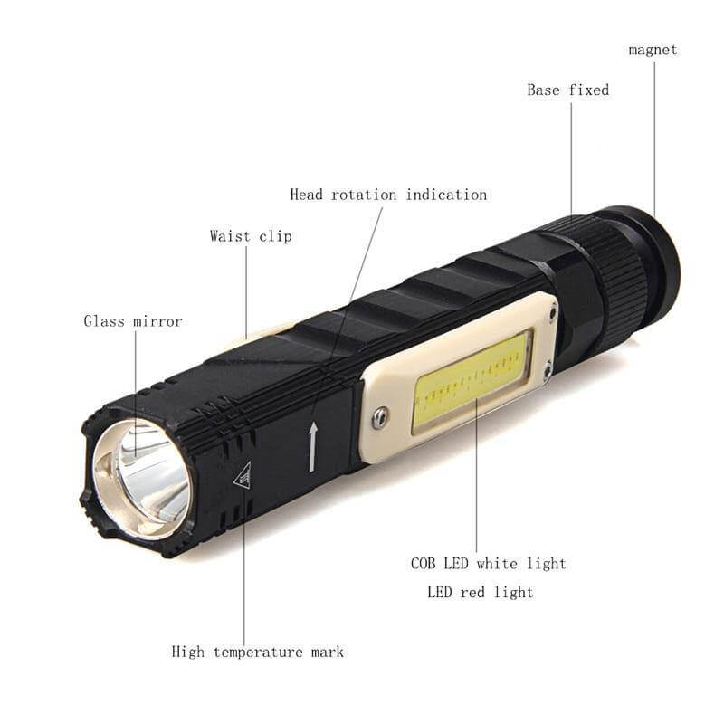 Rechargeable Magnetic Adjustable Camping Flashlight - Image 3