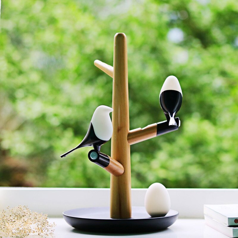 Smart Creative Chargeable Atmosphere Tree Bird Lamp - Image 0