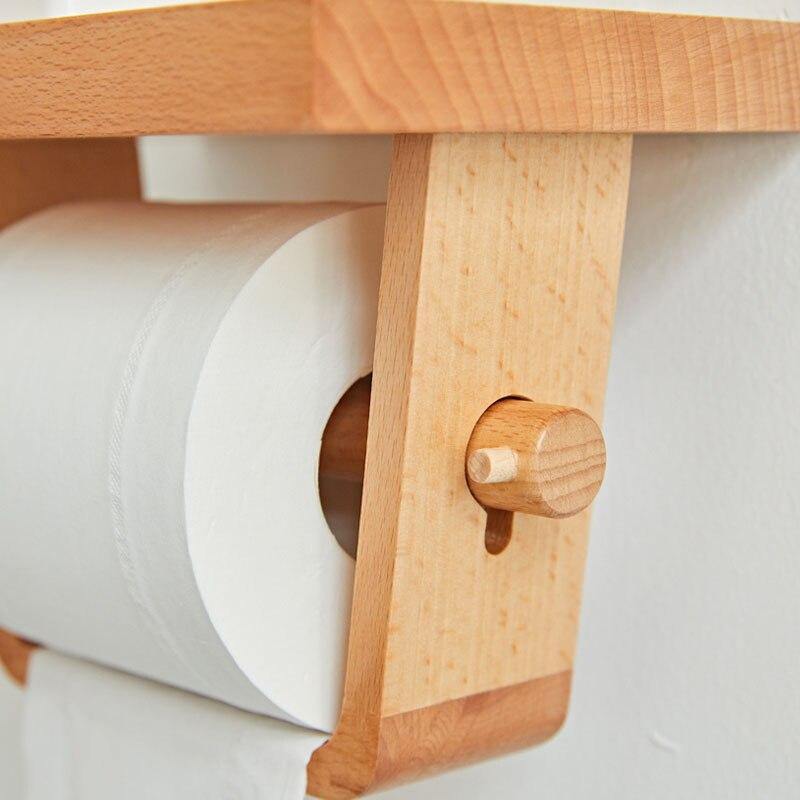 Wooden Simple Toilet Paper Holder - Image 2