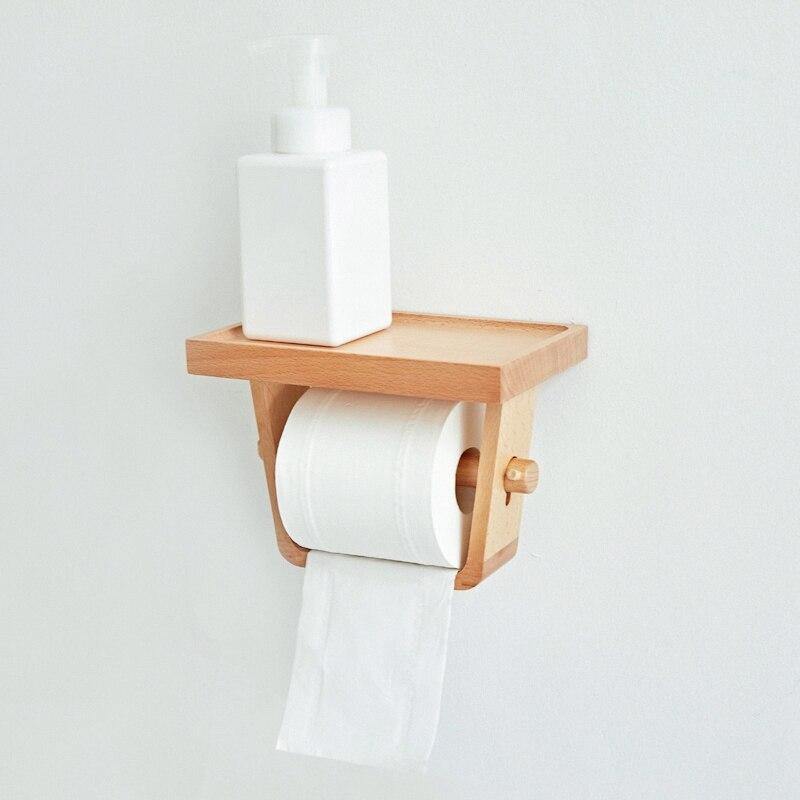 Wooden Simple Toilet Paper Holder - MaviGadget