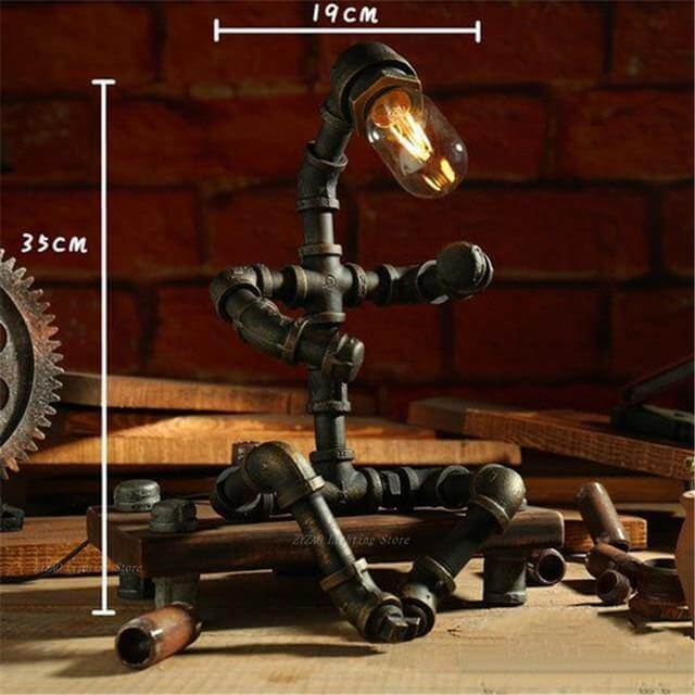 Creative Iron Vintage Robotic Lamps