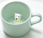 3D Creative Cartoon Animal Ceramic Mugs