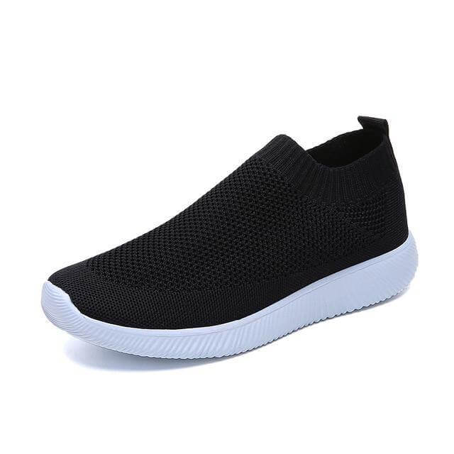 Breathable Slip on Knit Running Shoes