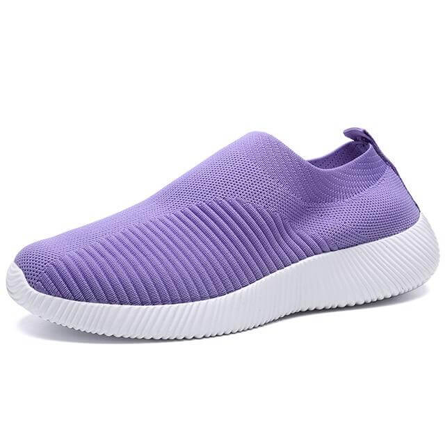 Breathable Slip on Knit Running Shoes - Image 19