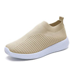 Breathable Slip on Knit Running Shoes