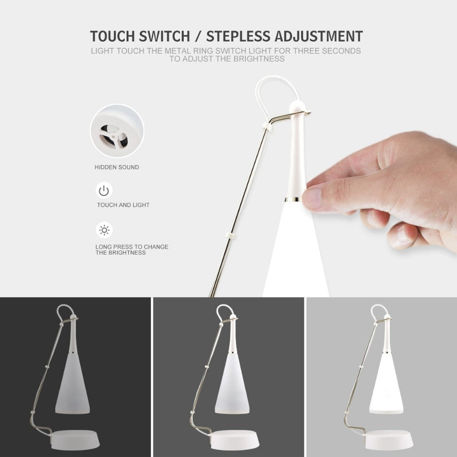Touch Sensor Bluetooth Speaker Led Table Lamp - Image 12