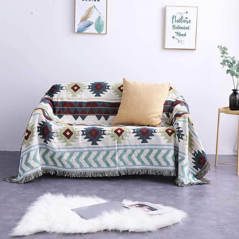 Boho StyleKnitted Blanket - Image 3