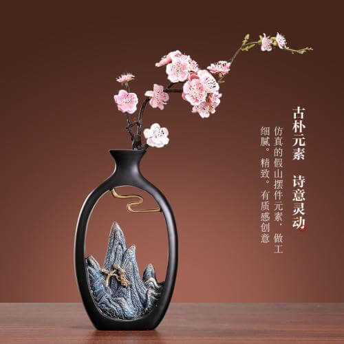 Decorative Chinese Zen Feng Shui Small Vase - Image 4