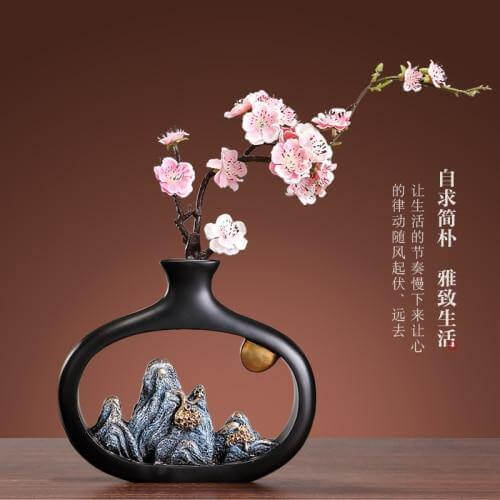 Decorative Chinese Zen Feng Shui Small Vase - MaviGadget