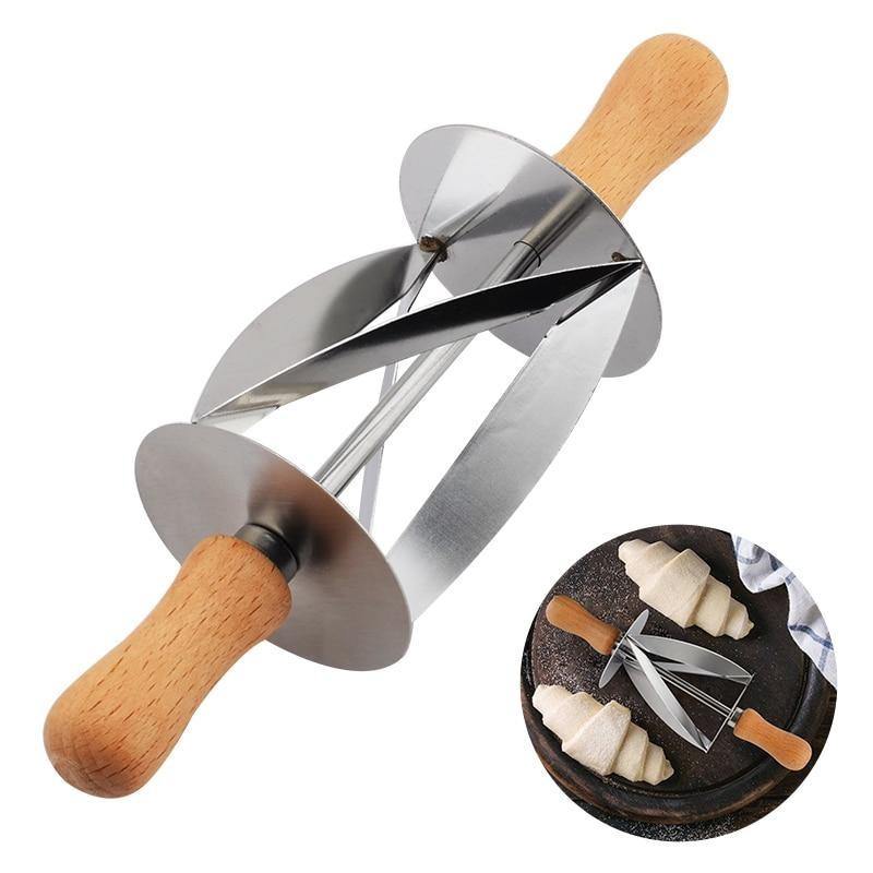Stainless Steel Croissant Bread Rolling Cutter - Image 3