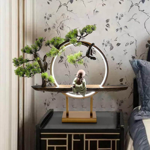 Aluminum Ring Creative Table Lamp - Image 0