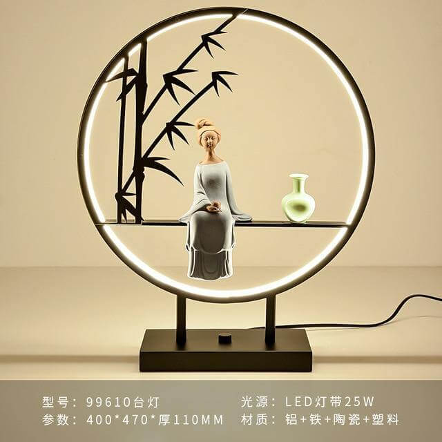 Aluminum Ring Creative Table Lamp - Image 10
