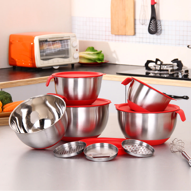 Non-Slip Multifunctional Grater Mixing Bowls - Image 0