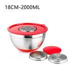 Non-Slip Multifunctional Grater Mixing Bowls