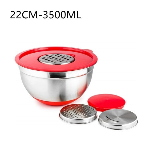 Non-Slip Multifunctional Grater Mixing Bowls