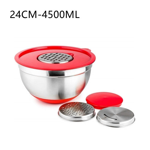 Non-Slip Multifunctional Grater Mixing Bowls