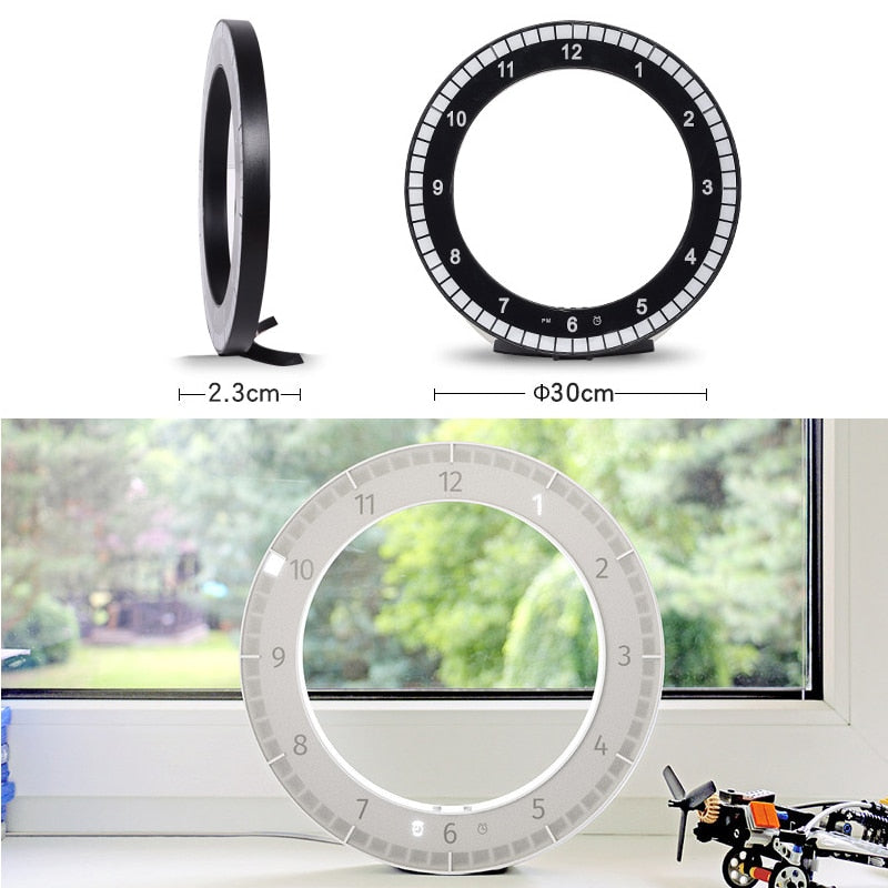 Modern Digital Photoreceptive LED Wall Clock - Image 3
