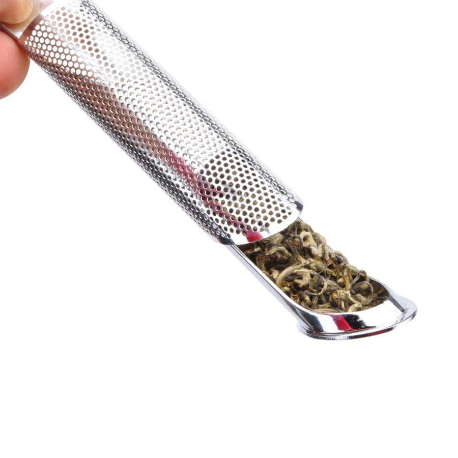 Silver Pipe Stainless Steel Tea Infuser Filter - Image 1