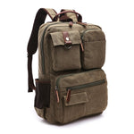 Korean Style Unisex Large Canvas Backpack