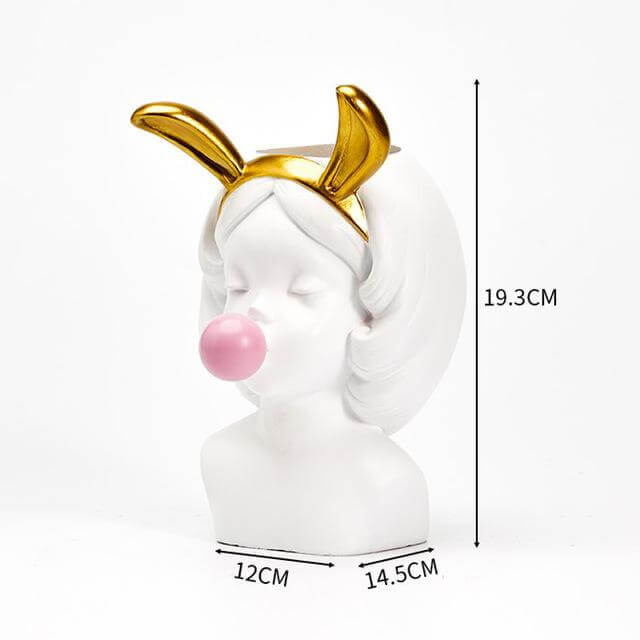 Creative Nordic Buble Gum Woman Vase - Image 3