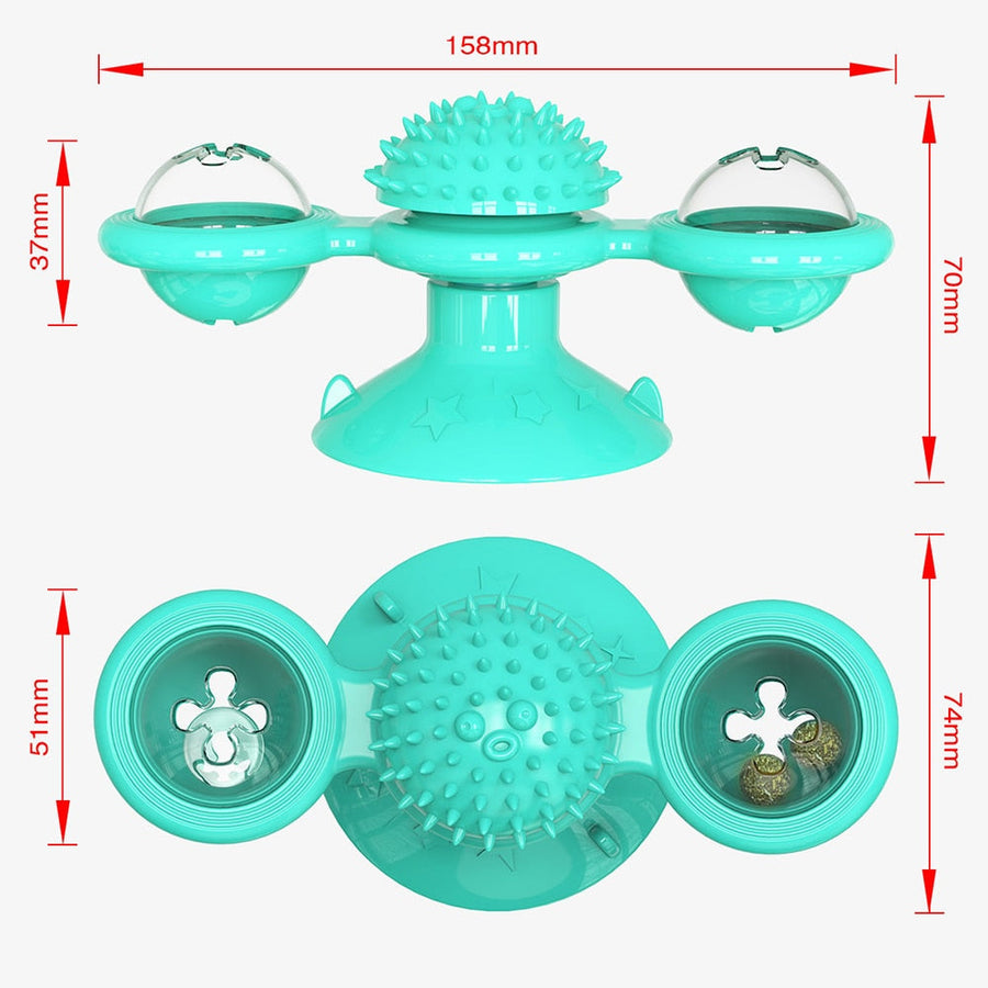 Rotatable Cat Massage Interactive Windmill Toy - Image 4
