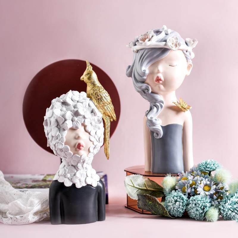 Nordic Artistic Woman Figurines Home Decor - Image 5