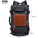 Men Canvas Multifunctional Travel Backpack