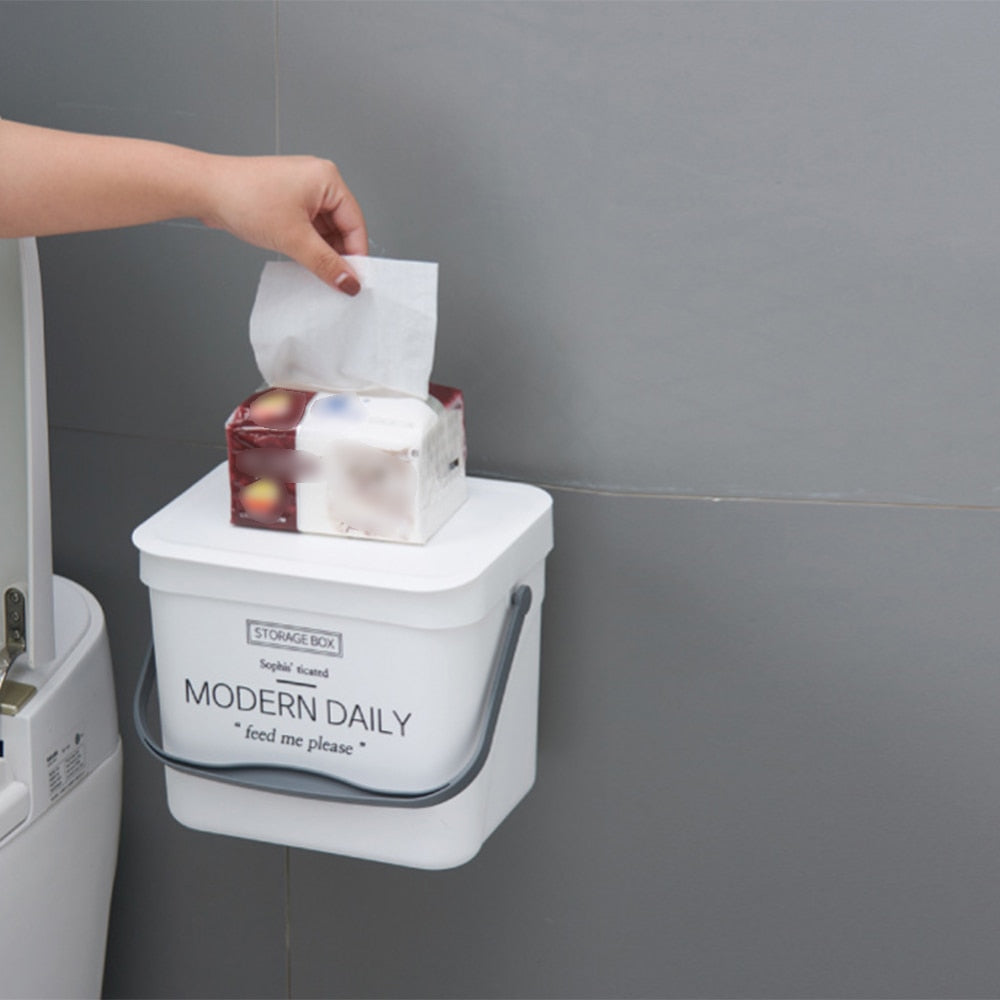 Wall-Mounted Elegant Trash Can