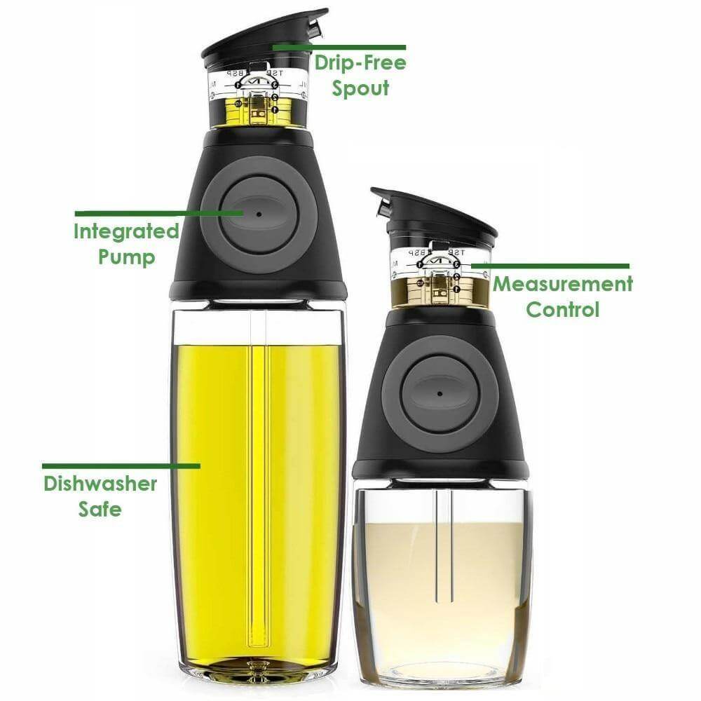 2pcs Drip-Free Olive Oil Dispenser Set