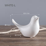 Nordic Creative Ceramic Bird Figurines