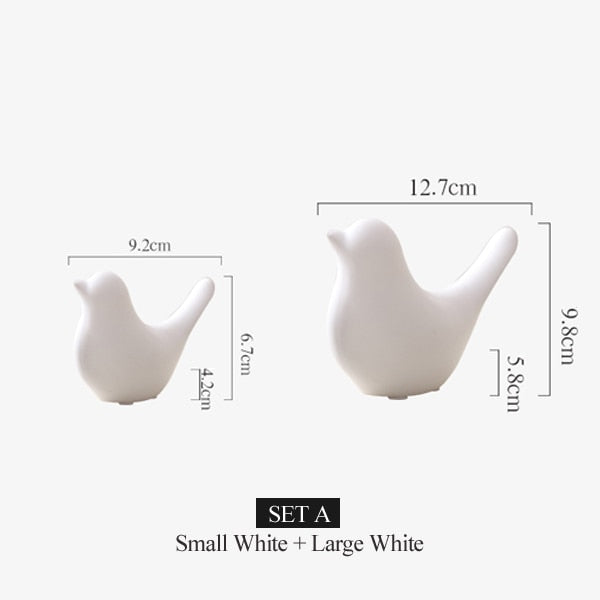 Nordic Creative Ceramic Bird Figurines - Image 8