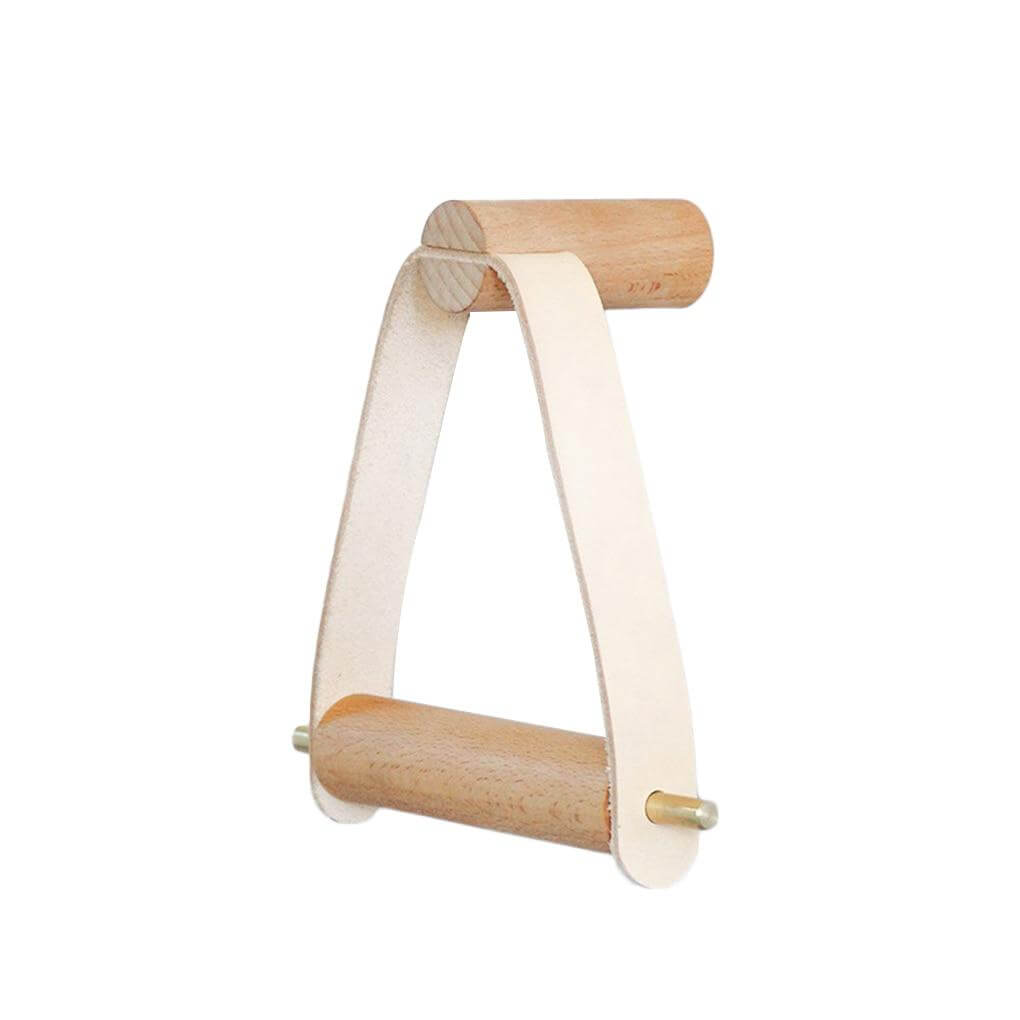 Simple Wooden Rolled Toilet Paper Holder