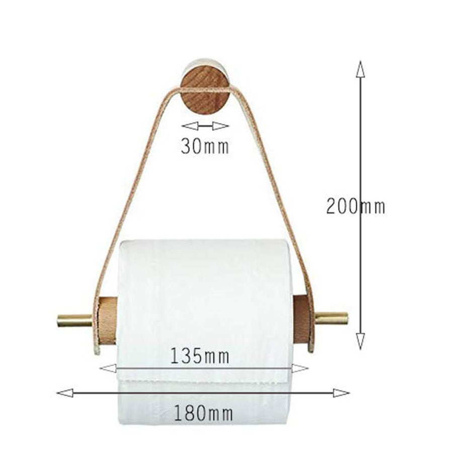 Simple Wooden Rolled Toilet Paper Holder - Image 2