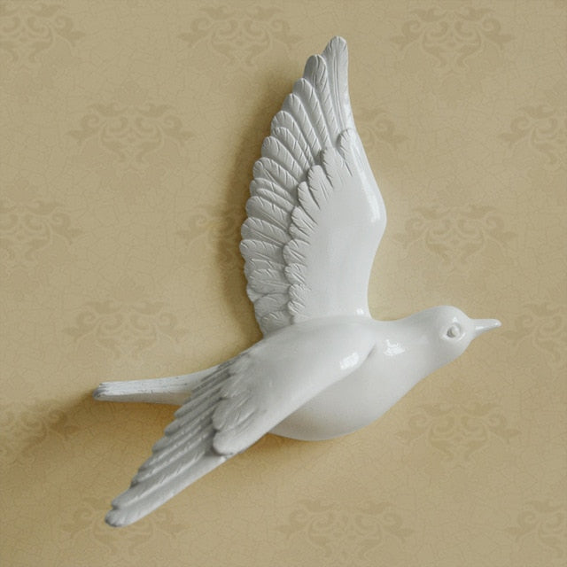 Free Flying Birds Resin Wall Decor - Image 12