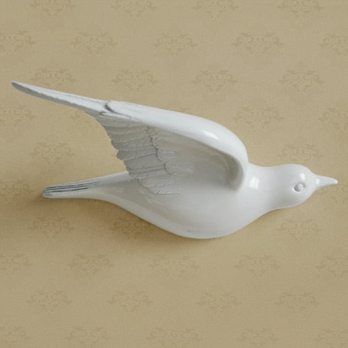 Free Flying Birds Resin Wall Decor