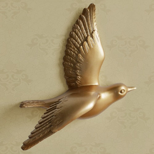 Free Flying Birds Resin Wall Decor - Image 15