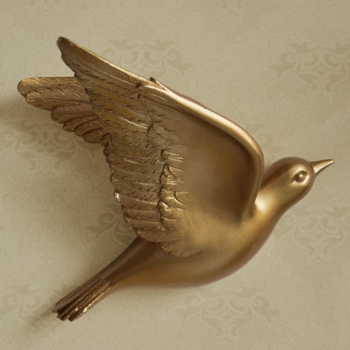 Free Flying Birds Resin Wall Decor