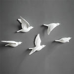 Free Flying Birds Resin Wall Decor