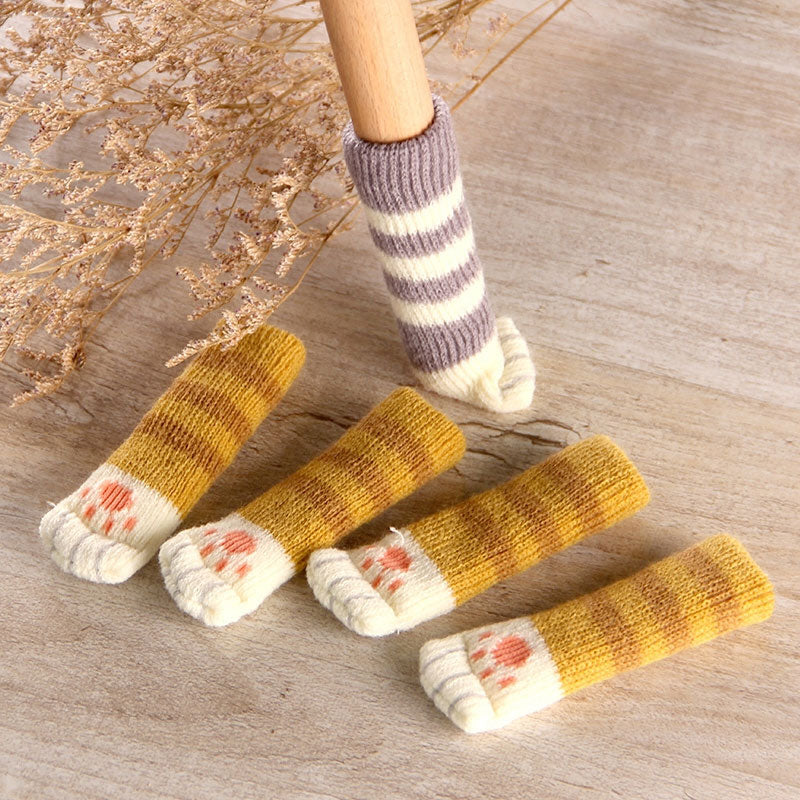 4Pcs Non-Slip Cat Paw Furniture Leg Covers