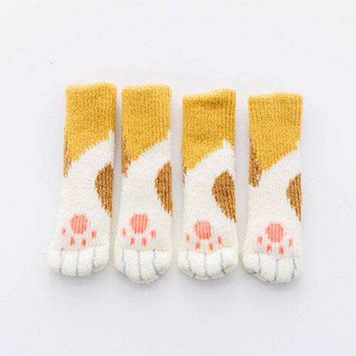 4Pcs Non-Slip Cat Paw Furniture Leg Covers