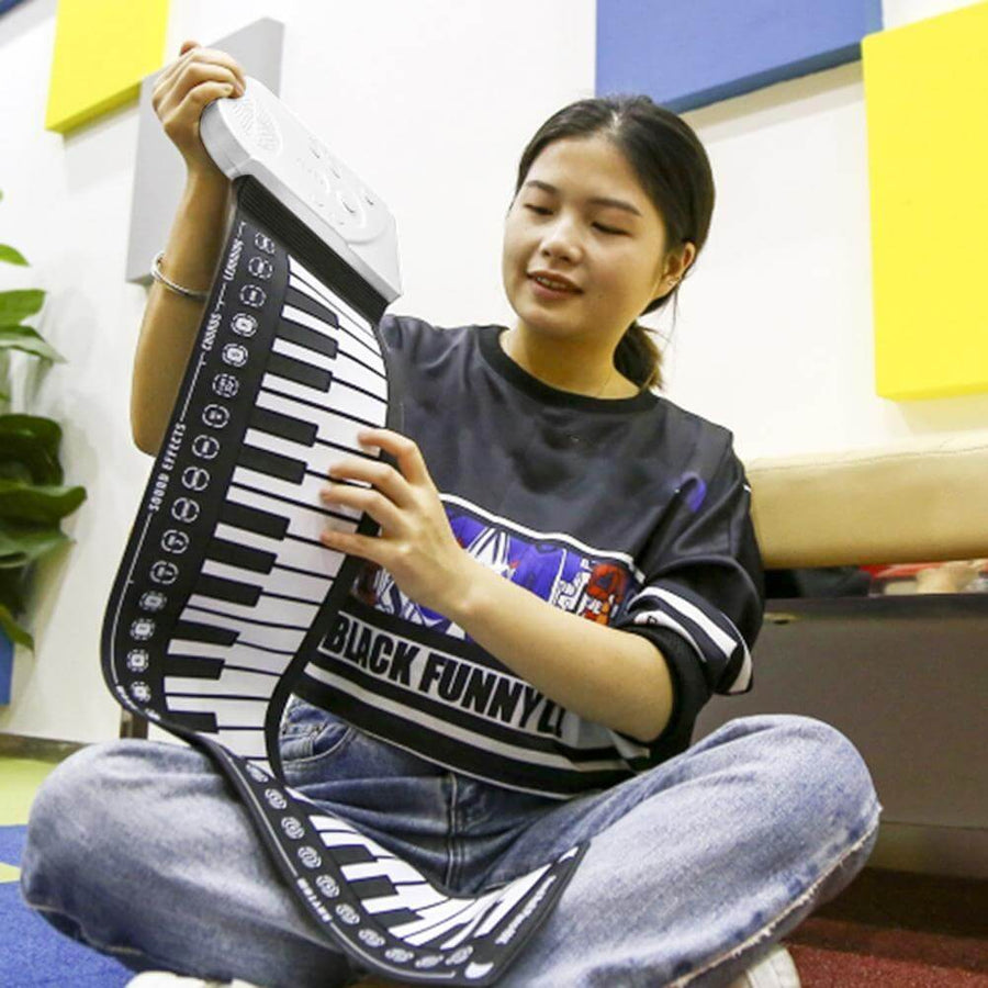 49-Key Portable Foldable Roll Up Piano - Image 4