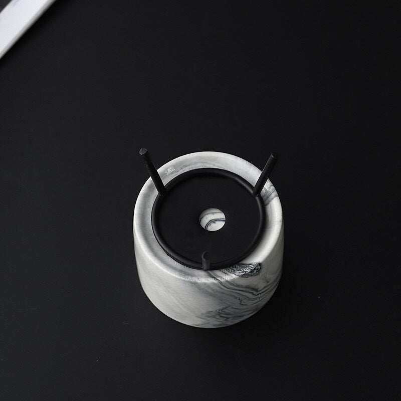 Nordic Marble Minimalist Flower Vase - Image 4