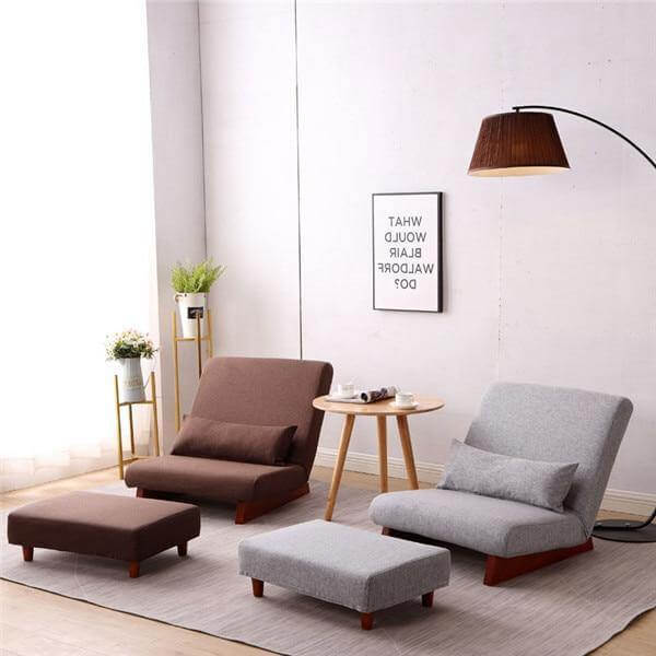 Japanese Style Floor Folding Single Sofa Chair - Image 8