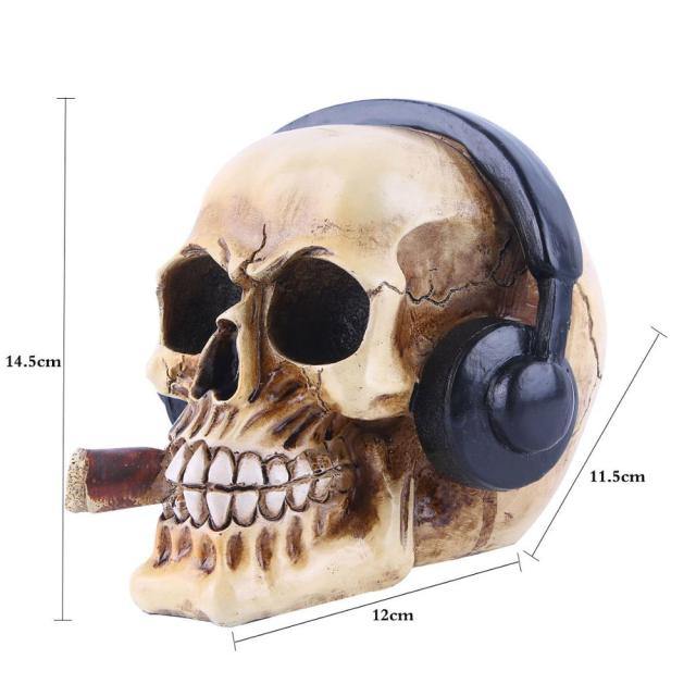 Skull Resin Skeleton Army Figurine Halloween Decoration - Image 34