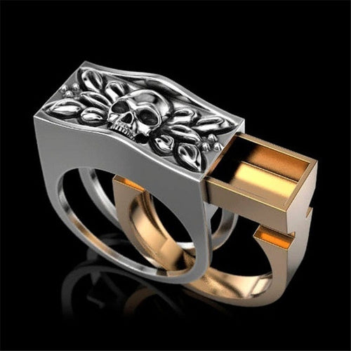 Men's Fashion Steampunk Skull Ring - Image 0