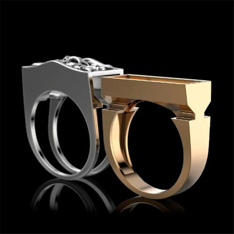Men's Fashion Steampunk Skull Ring - Image 2