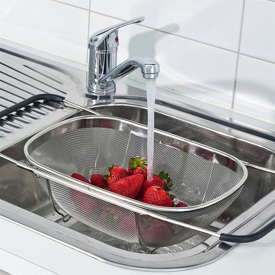 Retractable Oval Sink Drain Basket - Image 0