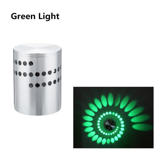 Spiral Hole RGB LED Fun Wall Light