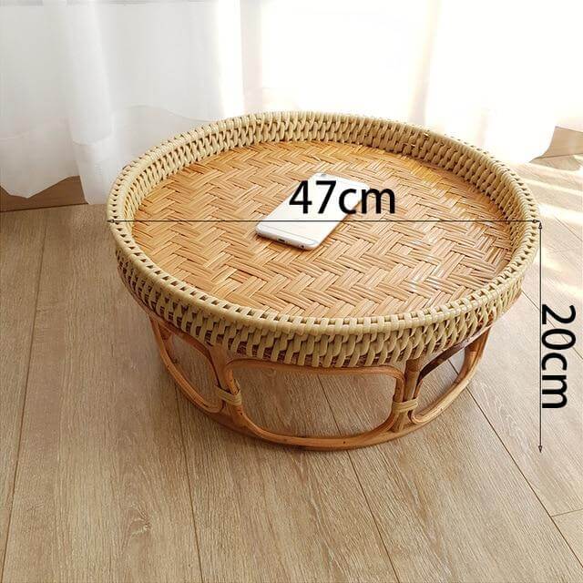 Rattan Picnic Tray Table